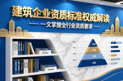 建筑企业资质标准汇总：从新办到经营，这些资质缺一不可