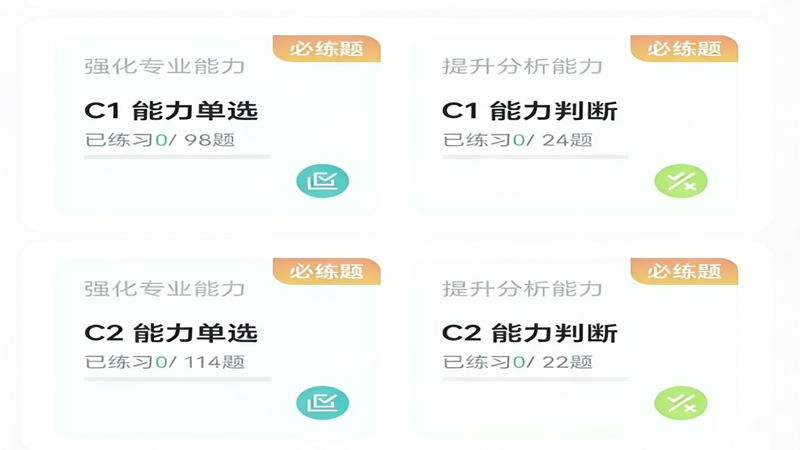 三类人员C1证，C2证考试通关秘籍