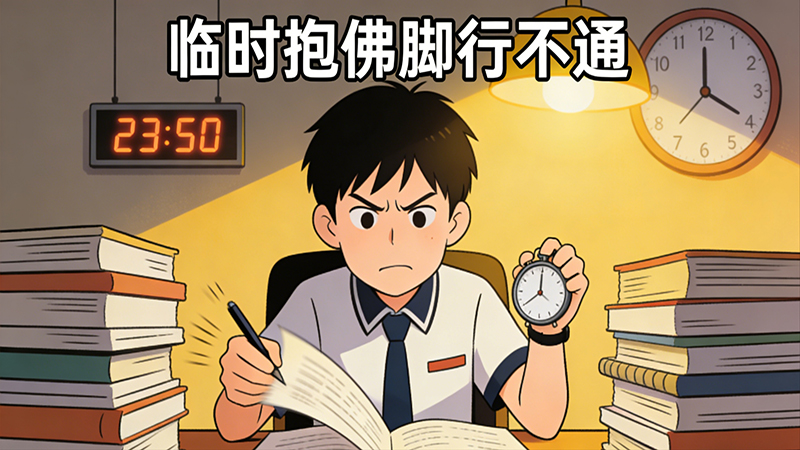 临时抱佛脚行不通