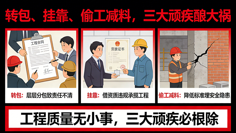 转包、挂靠、偷工减料,三大顽疾酿大祸